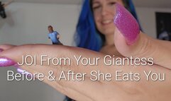720P JOI From A Giantess Before and After She Eats You