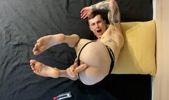 Dildo Dreaming Muscle Hunk Fat Ass Worship Tease, Dirty Talk JOI, POV Big Dildo Anal Masturbation Creampie