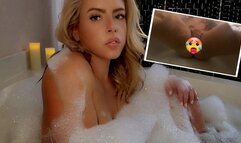 Playing in the Bath Underwater Spread Asshole Farts and Gentle Masturbation