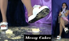 Sheer Leotard, Shiny Pantyhose, Satin Gloves and Messy Cake Crush - 4K