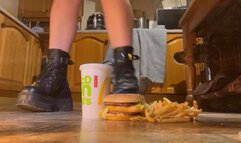 Demonia boots fast food crush