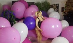 Harley Quinn Big Stuffed Balloons Riding & MassPop Compilation - HD