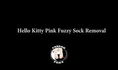 Hello Kitty pink Sock removal