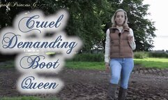 Cruel Demanding Boot Queen