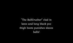 Mistress decides to own slaves balls !