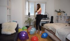 Saskia heel pops printed balloons