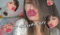 Sexy girl lip smelling GFE