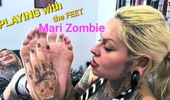 PLAYING WITH THE FEET MARIZOMBIE