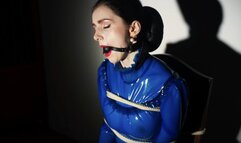 Goddess in latex blouse tied with ropes (720p)