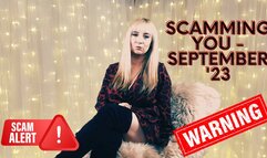 Scamming you September 23