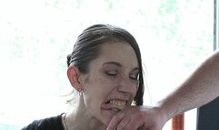 Becki Bites Her Slaves Arms & Fingers