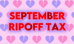 September Ripoff Tax