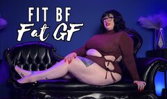 Fat Girlfriend, Fit Boyfriend - BBW GFE Feedism RolePlay Big Woman with Thin Man Weight Gain Fantasy Goddess Alara Glutton