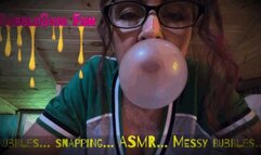 Bubblegum Fun with Buddahs Playground- Messy Bubbles- ASMR- Snapping Gum- Bubblegum Facial- Bubble Blowing and Bubblegum Sounds