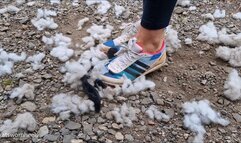 Kat Shreds Poor Teddy Under Her Track Spikes