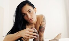 Lexi Dona Interracial BBC POV Foreskin Cum in Mouth Blowjob