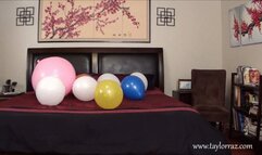 Sexy Sasha loves to pop her balloons!
