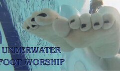 Goddess Lilith Topless Underwater POV Foot Worship