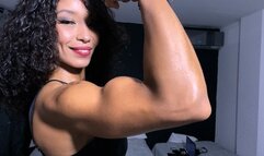 Brenda Biceps Flexing Video 08