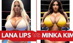 Big tit female pro wrestling: Minka takes on Lana Lips for the championship HD