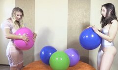 Isa & Lavinia are balloon poppys - wmv 1080p