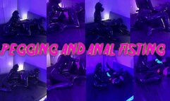 Gas Mask Latex Pegging and Anal Fisting with Mistress Patricia