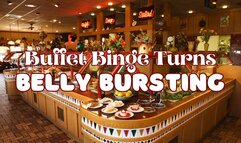 Buffet Binge Turns Belly Expansion & Bursting (AUDIO) - MP4