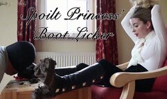 Spoilt Princess' Boot Licker