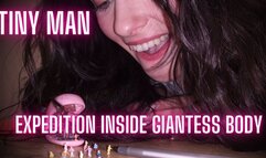 Tiny Man Expedition Inside Giantess Body