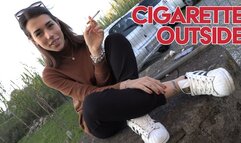 Cigarette outside (Smoking) - FULL HD