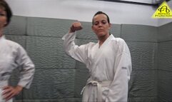 Zsuzsa vs Kim judo gi match