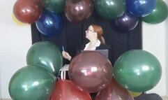 Secretary Pops Her Balloons