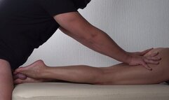 Foot massage and cum on feet (720p)