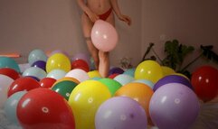 Birthday Balloons Stuffed & Cum Covered