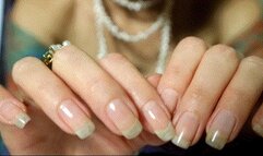 ASMR real nails handjobs