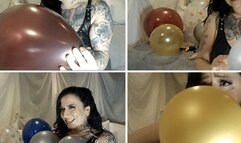 NON POP Balloons: Inflating Boobs, Stuffing, Squeaking!