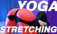 Yoga Stretching In Neon Pants For You