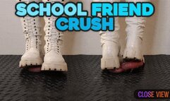 School Friend Crushing and Marching in Painful White Snow Boots (Close Version) - TamyStarly - CBT, Shoejob, Bootjob, Ballbusting, Trample, Trampling, Crush, Stomp, March