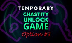 Temporary Chastity Unlock Game: Option 3