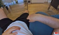 Stepmom comes on the sofa to her stepson to relax, but he starts to stick his dick in her pussy and cums in her mouth