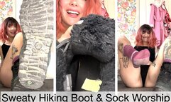 Sweaty Hiking Boot & Sock Worship