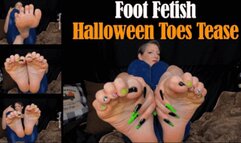 Foot Fetish: Halloween Toes Tease - mp4