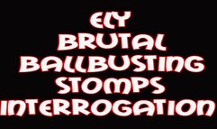 Ely brutal ballbusting stomps interrogation