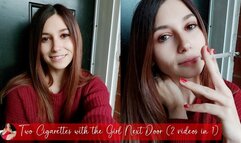 Girl Next Door in the Cute Red Sweater Chainsmokes for You - 2 videos in you