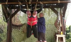 Tit Slave Eva - Full Breast Suspension and Water Play Challenge - Full Clip wmv HD