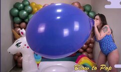 Alice Blow to Pop Challenge of the Blue 24" - 4K