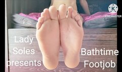 Bath time Sensual Footjob