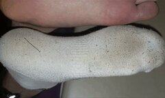 Sonya - Removing two pairs of socks after gym with double cumshot [dirty feet, foot worship, footjob] (1080p)