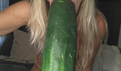 Husband turned self into a cucumber I devour him. I'm with his boss now