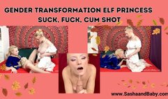 Princess Elf Gender Transformation Blowjob, Fucking, and Cum Blast